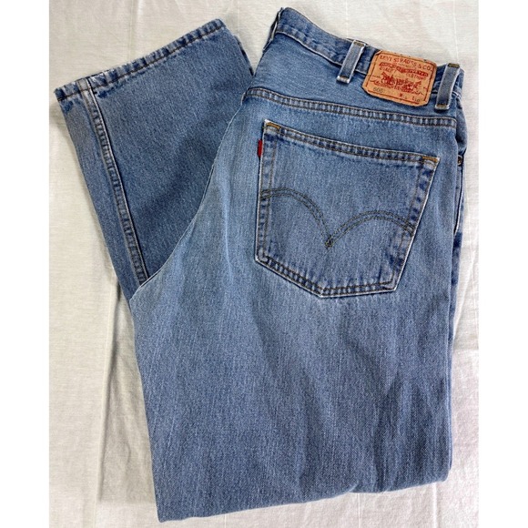 Levi's Other - Levis 505 Regular Fit Mens Jeans Vintage W38 L30 Light Wash Blue Denim Pants